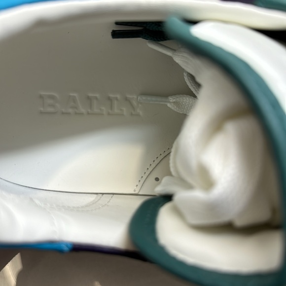 BALLY HOLDEN - T men’s lace-up sneakers bovine grained / size 12 D - Picture 9 of 14